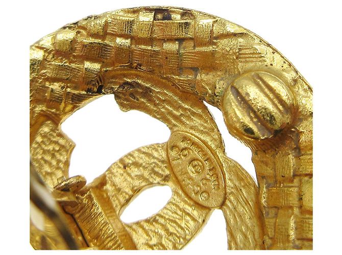 Clip auricolari Chanel CC in metallo D'oro - vista 5
