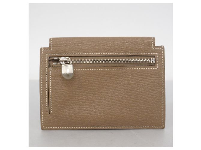 Monedero compacto Kelly de Hermès Gris pardo - vista 10