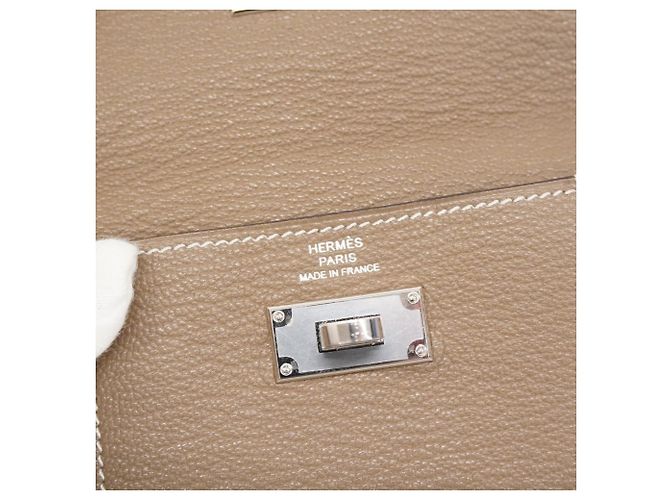 Monedero compacto Kelly de Hermès Gris pardo - vista 4