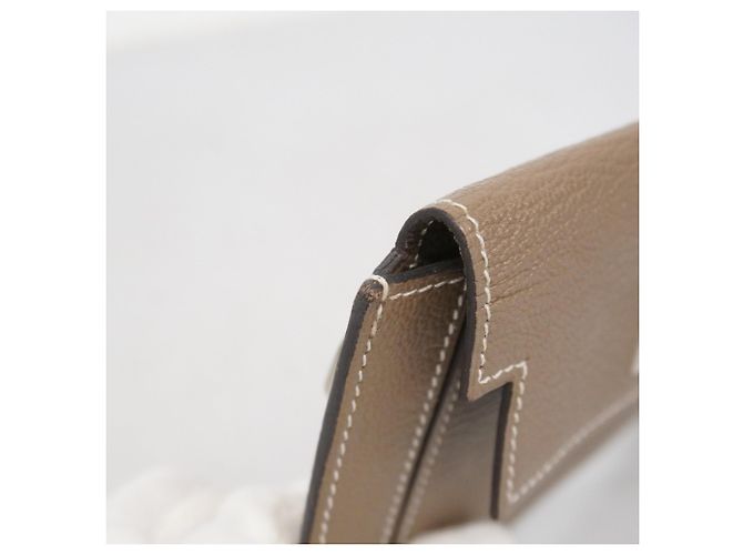 Monedero compacto Kelly de Hermès Gris pardo - vista 5
