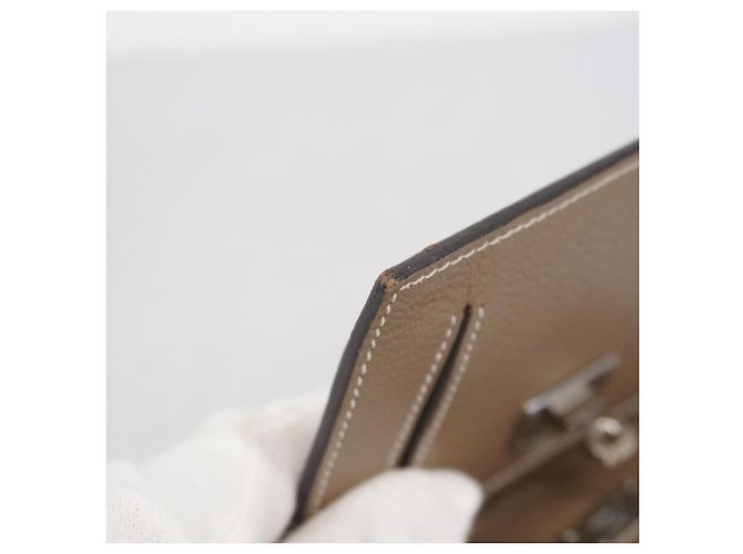 Monedero compacto Kelly de Hermès Gris pardo - vista 6