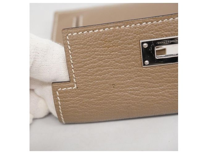 Monedero compacto Kelly de Hermès Gris pardo - vista 7