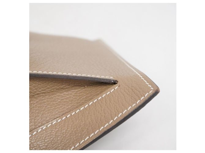 Monedero compacto Kelly de Hermès Gris pardo - vista 8