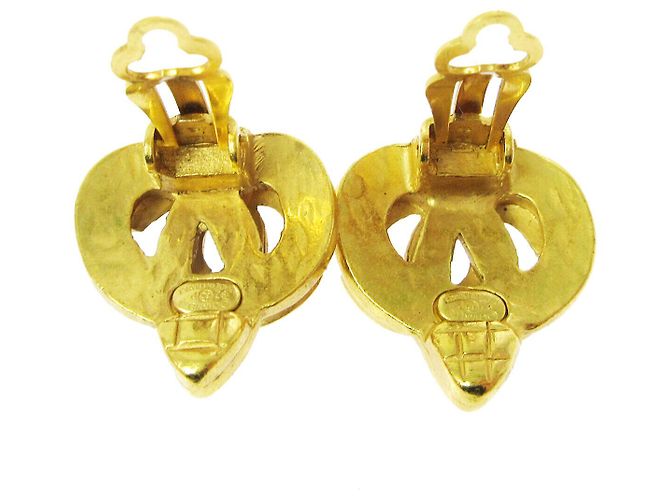 Herz aus vergoldetem Material mit CC-Logo von Chanel Golden - Ansicht 2