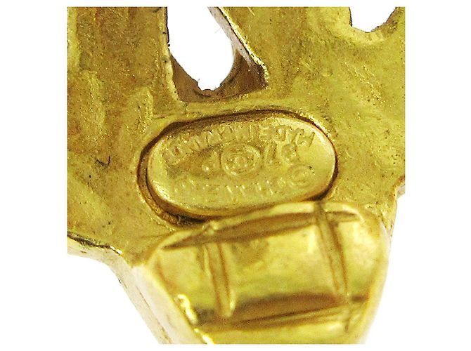 Herz aus vergoldetem Material mit CC-Logo von Chanel Golden - Ansicht 4