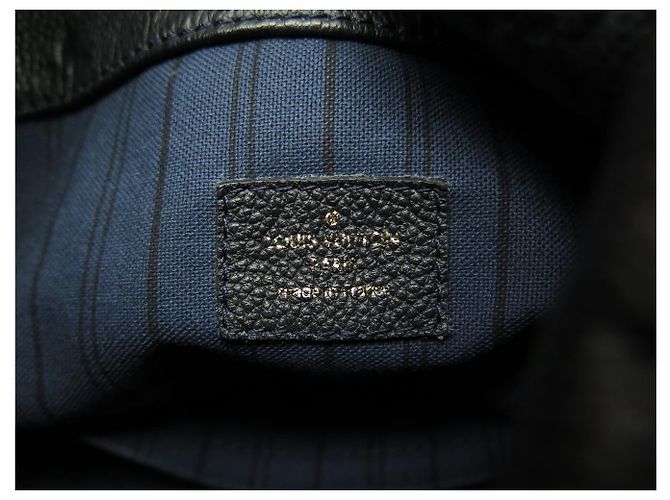 BORSA LOUIS VUITTON ARTSY MM IN PELLE MONOGRAMMA IMPRESSA BLU NAVY - vista 12