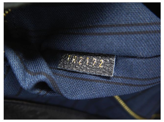 BORSA LOUIS VUITTON ARTSY MM IN PELLE MONOGRAMMA IMPRESSA BLU NAVY - vista 14