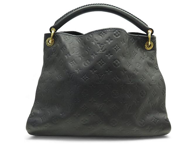 BORSA LOUIS VUITTON ARTSY MM IN PELLE MONOGRAMMA IMPRESSA BLU NAVY - vista 2