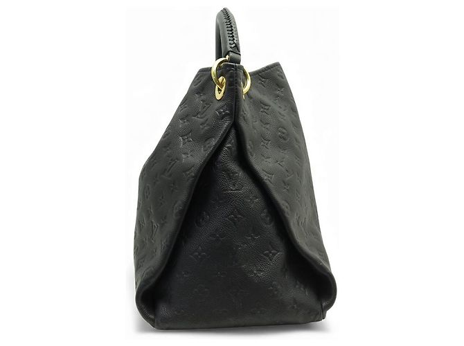 BORSA LOUIS VUITTON ARTSY MM IN PELLE MONOGRAMMA IMPRESSA BLU NAVY - vista 3