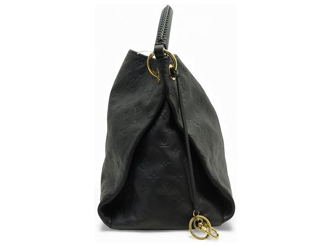 BORSA LOUIS VUITTON ARTSY MM IN PELLE MONOGRAMMA IMPRESSA BLU NAVY - vista 4