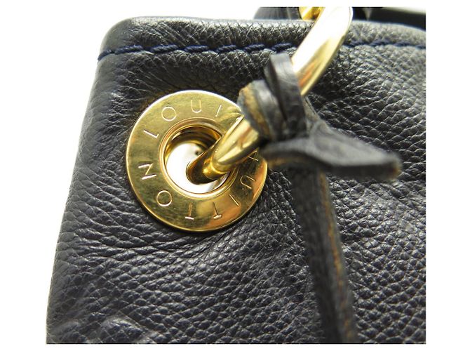 BORSA LOUIS VUITTON ARTSY MM IN PELLE MONOGRAMMA IMPRESSA BLU NAVY - vista 8