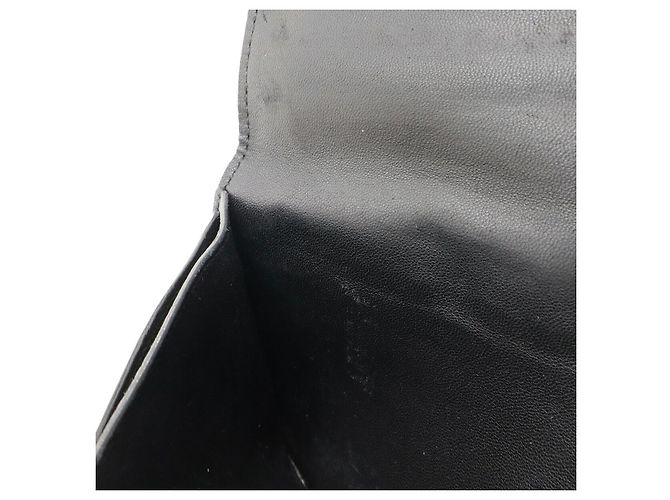 Portafoglio lungo Hermès Dogon Recto Verso in Togo Nero - vista 6