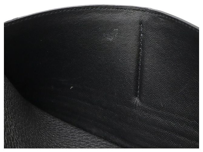 Portafoglio lungo Hermès Dogon Recto Verso in Togo Nero - vista 7