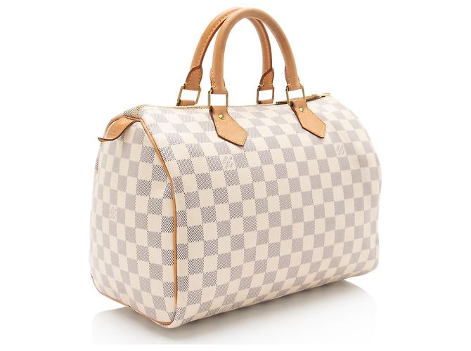 Louis Vuitton Damier Azur Speedy 30 Tasche Blau - Ansicht 2