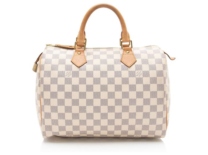 Louis Vuitton Damier Azur Speedy 30 Tasche Blau - Ansicht 3
