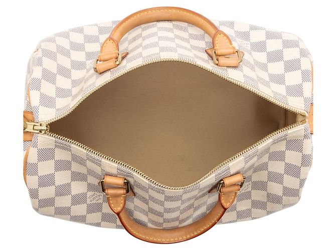 Louis Vuitton Damier Azur Speedy 30 Tasche Blau - Ansicht 7