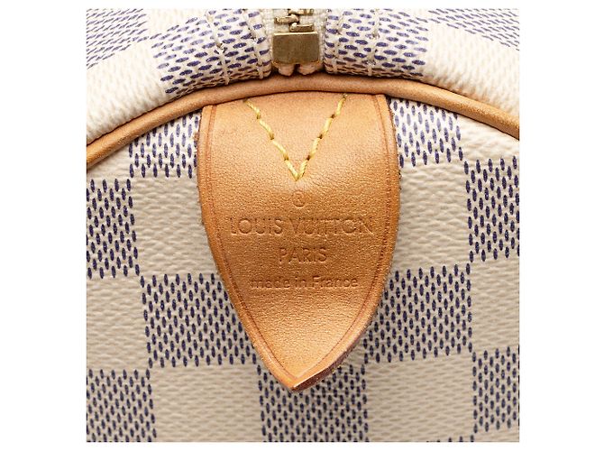Louis Vuitton Damier Azur Speedy 30 Tasche Blau - Ansicht 8