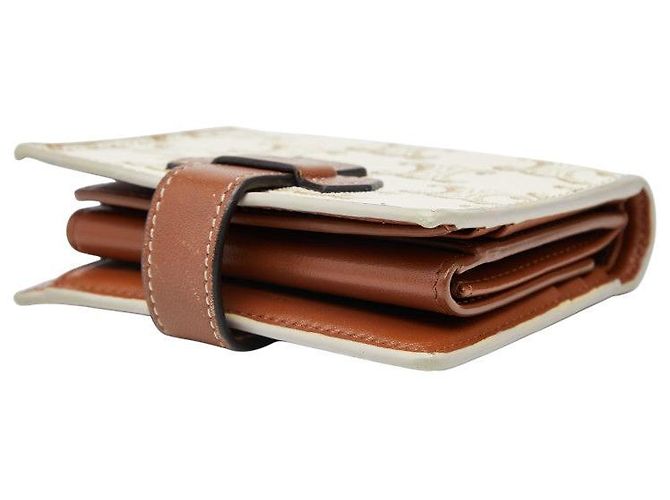 Céline Cartera Celine Triomphe Small Strap de cuero PVC Blanco - vista 6