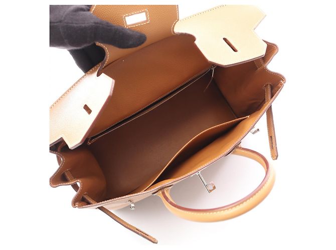 Borsa Hermès Haut à Courroies 32 Marrone - vista 10