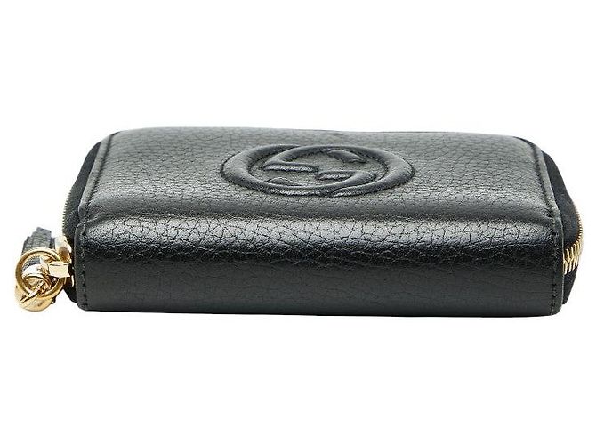 Gucci Soho Leder-Münzbeutel mit ineinandergreifendem G - vue 3