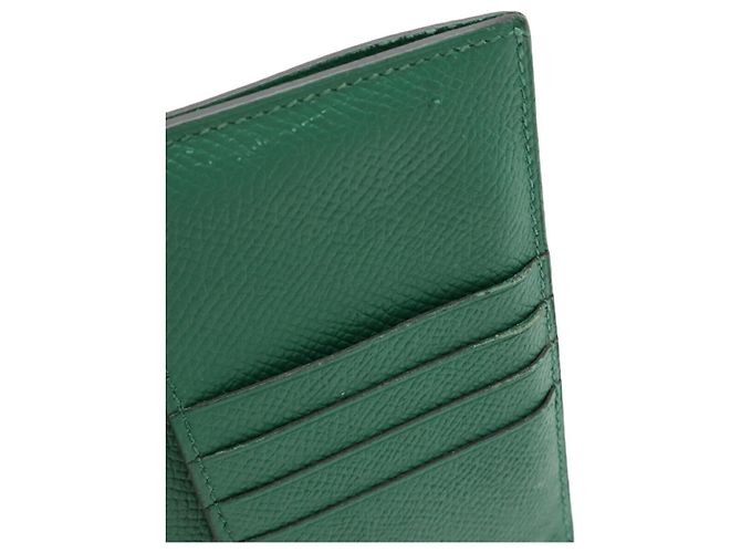 Billetera Compacta Epsom Béarn de Hermès Verde - vista 6