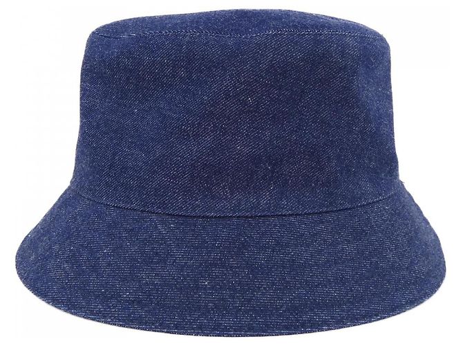 Hermès Cappello in denim EMILE HERMES HARPER 58 Blu - vista 2