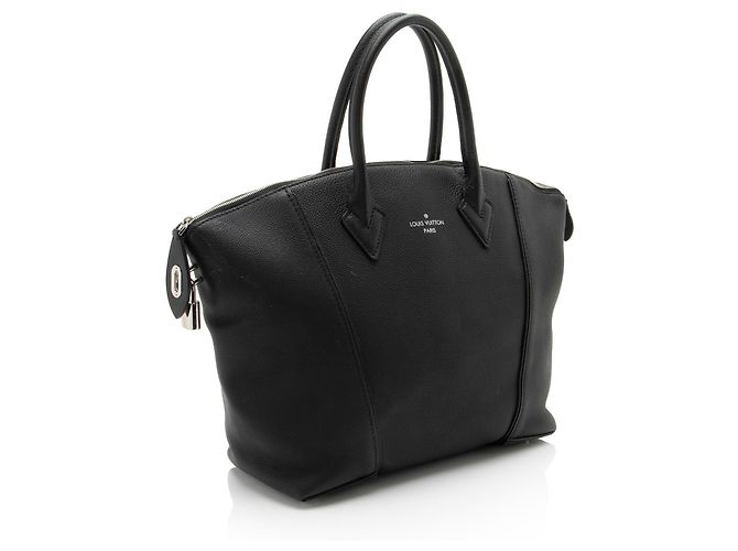 Borsa Soft Lockit MM in Taurillon di Louis Vuitton Nero - vista 2