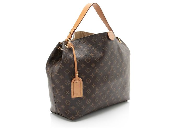 Borsa hobo Graceful MM in tela Monogram Louis Vuitton Marrone - vista 2