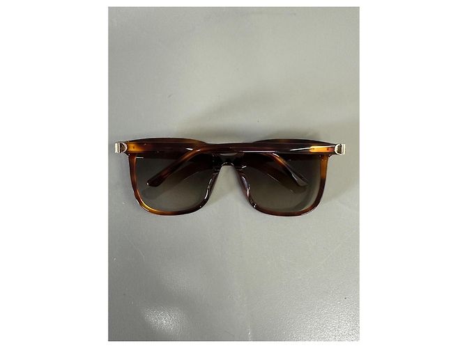 Dior 30 Montaigne 26B1 SI Havana Rectangular Sunglasses Brown - view 5