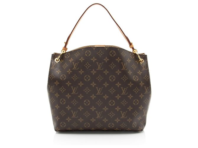 Borsa hobo Graceful PM in tela Monogram Louis Vuitton Marrone - vista 3