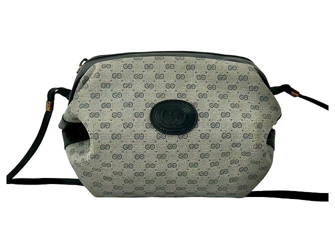 Gucci Micro GG Leder Schultertasche Blau - Ansicht 2