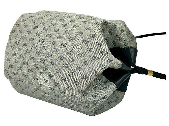 Gucci Micro GG Leder Schultertasche Blau - Ansicht 9