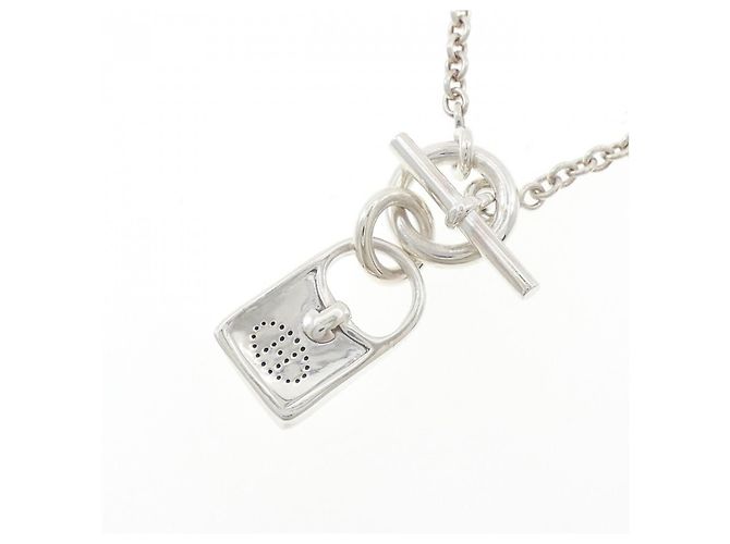 Collana in argento 925 Hermès Evelyne Metallico - vista 3