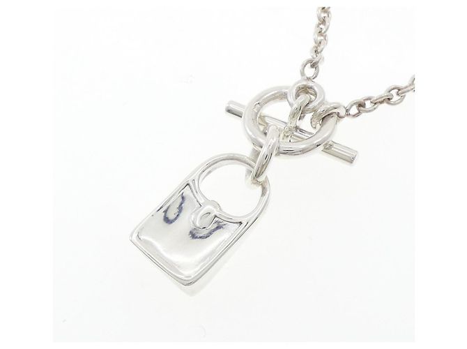 Collana in argento 925 Hermès Evelyne Metallico - vista 4