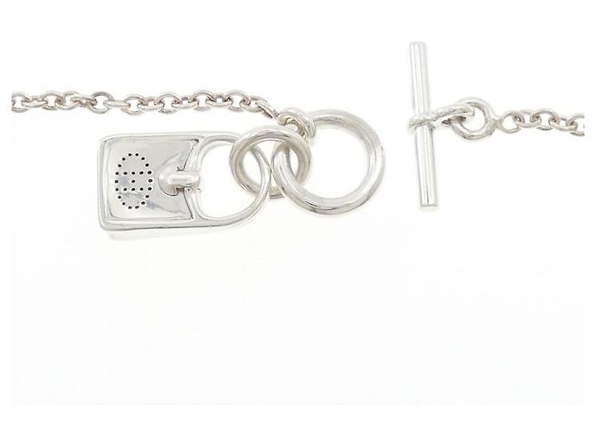 Collana in argento 925 Hermès Evelyne Metallico - vista 5