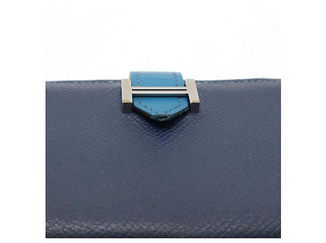 Tarjetero Hermès Béarn en piel Epsom Azul - vista 5
