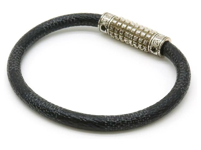 Bracelet Damier Graphite Louis Vuitton Noir - vue 2
