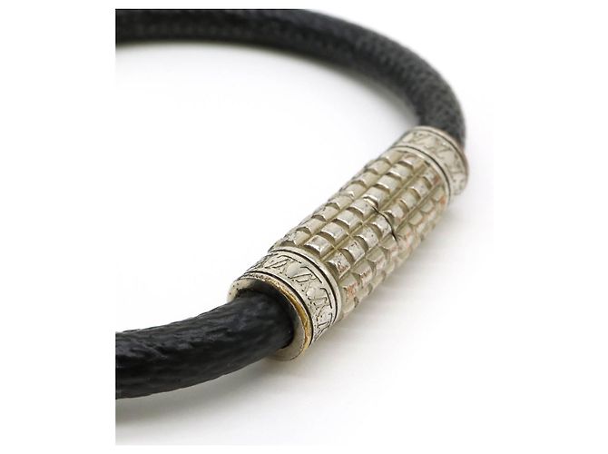 Bracelet Damier Graphite Louis Vuitton Noir - vue 3