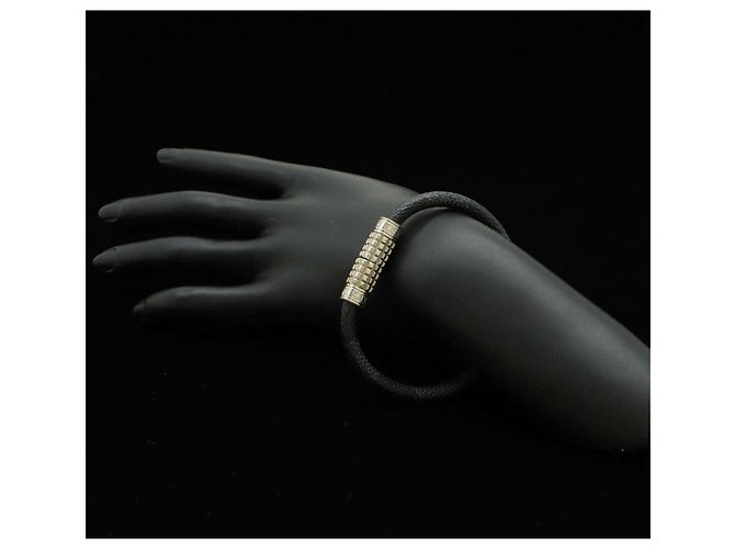 Bracelet Damier Graphite Louis Vuitton Noir - vue 6