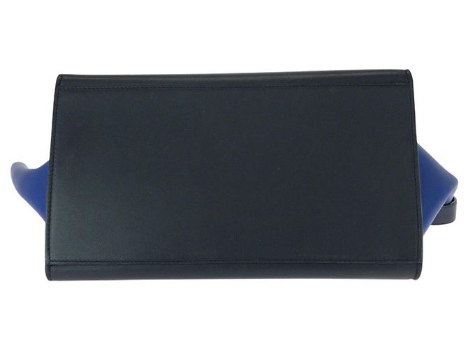 Céline Celine Trapeze Medium Lederhandtasche Blau - Ansicht 8