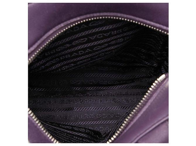 Prada 1BG418 Leder 2-Wege Tasche Lila - Ansicht 6