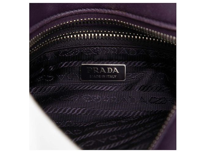 Prada 1BG418 Leder 2-Wege Tasche Lila - Ansicht 7