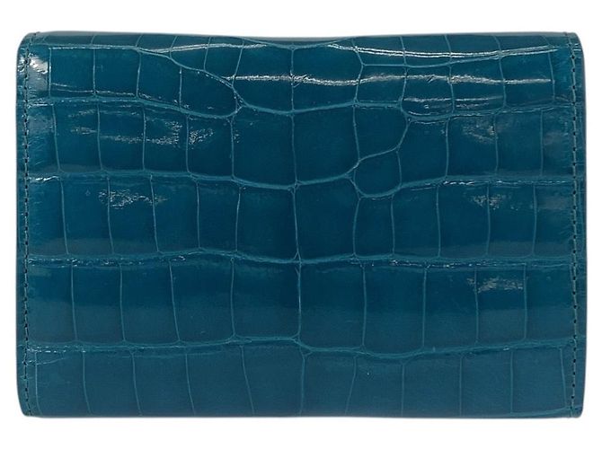 Louis Vuitton Crocodile Capucines Compact Wallet Blue - view 2