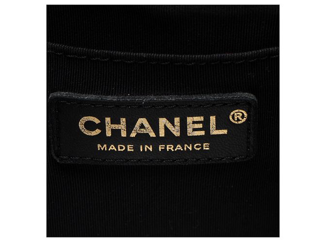 Chanel Chevron Pelle di Vitello Timeless Flap Borsa a Mano Nero - vista 8