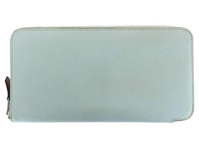 Hermès Azap Silk'in Langer Geldbeutel Hellblau - Ansicht 2