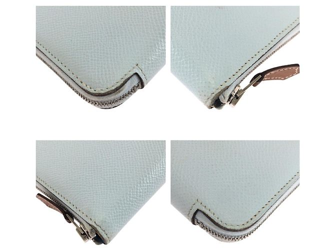 Hermès Azap Silk'in Langer Geldbeutel Hellblau - Ansicht 3