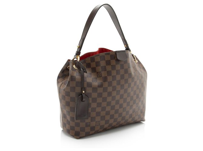 Borsa hobo Graceful PM Damier Ebene di Louis Vuitton Marrone - vista 2