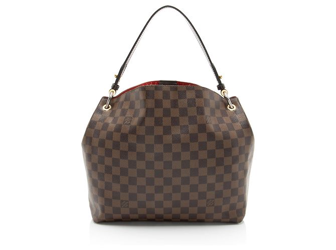 Borsa hobo Graceful PM Damier Ebene di Louis Vuitton Marrone - vista 3