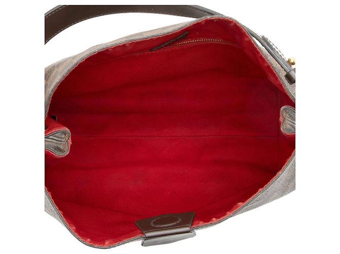 Borsa hobo Graceful PM Damier Ebene di Louis Vuitton Marrone - vista 7