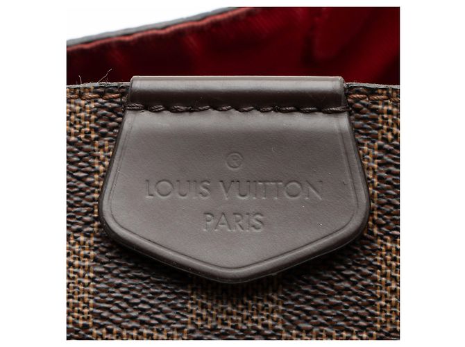 Borsa hobo Graceful PM Damier Ebene di Louis Vuitton Marrone - vista 9